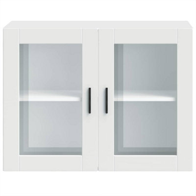 Kitchen Wall Cabinet with Glass Door Porto White