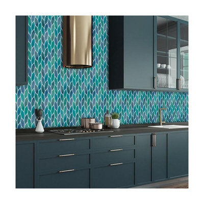25 Pièces Stickers Carrelage Marbre Vert Adhésifs 15x15cm - Décoration Impermeable Cuisine Et Salle De Bain