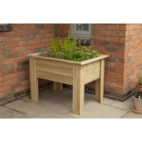 Kitchen Wooden Garden Planter 1m - Grow Your Own