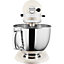 KitchenAid ™ 125 Artisan Mixer 4.8L Porcelain White - Includes Wire Whisk, Dough Hook and Kitchen Aid Flat Beater