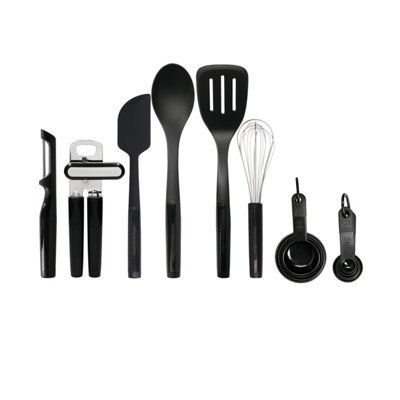 KitchenAid 15pc Kitchen Utensil Set Black