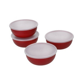 KitchenAid 4pc Pinch Bowl Set Empire Red