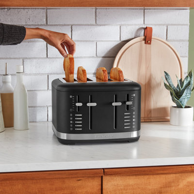 KitchenAid 5KMT4109BBM Manual Control 4 Slot Toaster