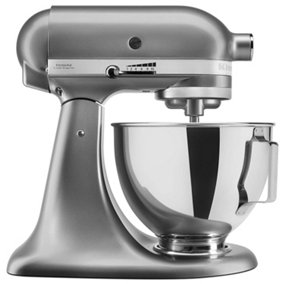 KitchenAid 5KSM95PSBCU Stand Mixer with Pouring Shield - Silver