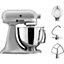 KitchenAid Artisan 125 Mixer 4.8L Matte Grey - Includes Wire Whisk, Dough Hook and Kitchen Aid Flat Beater (5KSM125BFG)