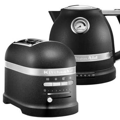 Electric kettle ARTISAN 1,5 l, cast iron black, KitchenAid 