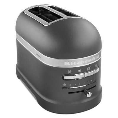KitchenAid Artisan Matt Imperial Grey 2 Slot Toaster and Kettle Set