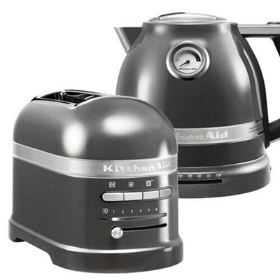 Electric kettle, Artisan 1.5L, Medallion Silver color - KitchenAid brand