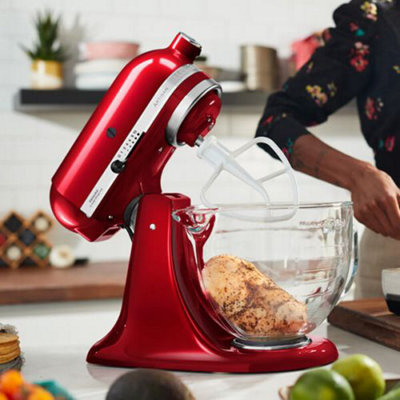KitchenAid Artisan Mixer 156 Candy Apple With Glass Bowl