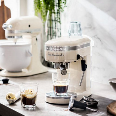 Artisan electric espresso machine, 1470W, Almond Cream color -  KitchenAid brand