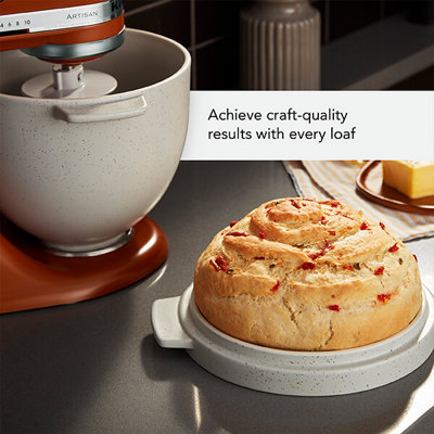 Silicone Bread Bowl & Loaf Pan | No-Knead Bread Maker, Microwave Steamer | BPA Free | Up To 446°F (230°C)