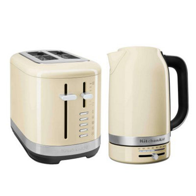 KitchenAid Breakfast Suite Almond Cream Kettle and Slice