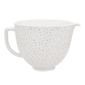 KitchenAid Ceramic 4.8L Mixer Bowl Confetti Sprinkle
