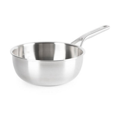 KitchenAid Multi-Ply Stainless Steel 24cm /3.74L Chef's Pan | DIY at B&Q