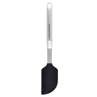 KitchenAid Premium Scraper Spatula with Hang Hook, 12-Inch, Black