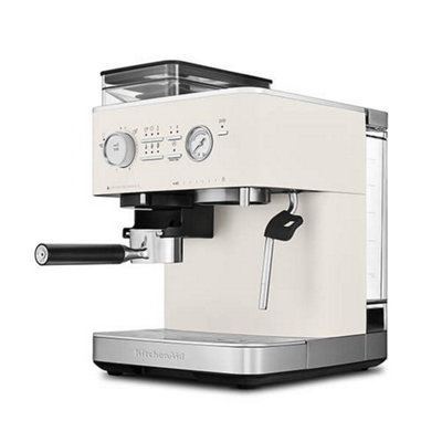 KitchenAid Semi Automatic Espresso Machine with Burr Grinder Porcelain