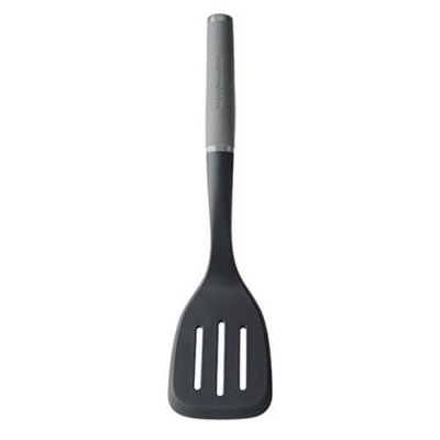 KitchenAid Soft Grip Slotted Turner Charcoal Grey