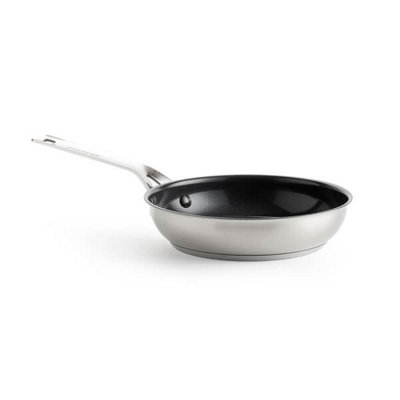 KitchenAid Multi-Ply Stainless Steel Non-Stick 24cm Frying Pan, Silver