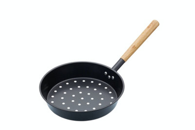 KitchenCraft Carbon Steel Chestnut / BBQ Pan