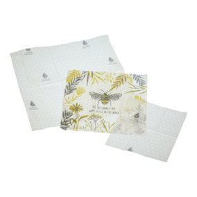 KitchenCraft Natural Elements Eco-Friendly Set of Three Beeswax Food Wraps