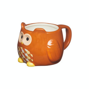 KitchenCraft Painted Ceramic Novelty Owl Mug
