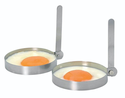 KitchenCraft Set of 2 Stainless Steel Round Egg Rings