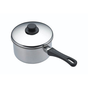 KitchenCraft Stainless Steel 16cm Extra Deep Saucepan