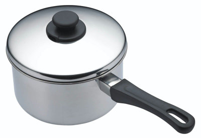 KitchenCraft Stainless Steel 20cm Extra Deep Saucepan
