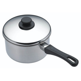 KitchenCraft Stainless Steel 20cm Extra Deep Saucepan