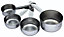 KitchenCraft Stainless Steel 4 Piece Measuring Cup Set