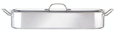 KitchenCraft Stainless Steel Fish Poacher, 60cm