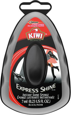 Kiwi Shoe Express Shine Sponge Black 7ml (Pack of 12)