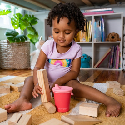 Lean Kanteen Kid Cup Stainless Steel Tumbler with Straw Lid, 10 Ounce