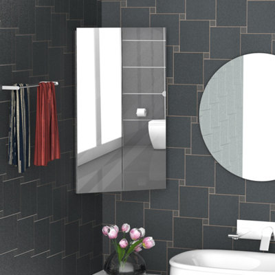 Corner bathroom best sale cabinet b&q