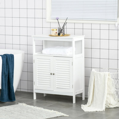 Freestanding bathroom deals storage