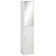 kleankin Tall Mirrored Bathroom Cabinet Tallboy Unit w/Adjustable Shelf White