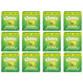 Kleenex balsam extra large tissues 40 sheets (Pack of 12)