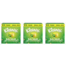 Kleenex balsam extra large tissues 40 sheets (Pack of 3)