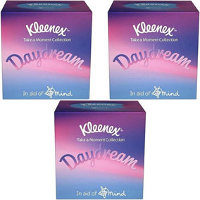 Kleenex Collection Cube Tissue Take A Moment Pack of 3
