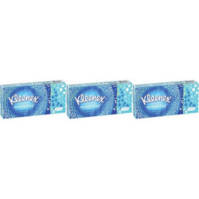 Kleenex Everyday Tissues 8 Packs Soft Facial, Travel, Pocket Tissues (Pack of 3)