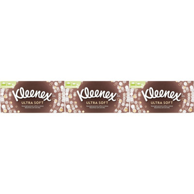Kleenex Ultra Soft Tissues - 80 Tissues in box (Pack of 3)