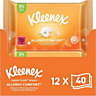 Kleenex Water Fresh Allergy Comfort Wipes 40 wipes - Pack of 12