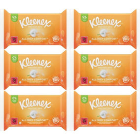 Kleenex Water Fresh Allergy Comfort Wipes 40 wipes - Pack of 6
