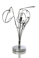 KLiving Bremen G9 Halogen Curly Crystal Table Lamp