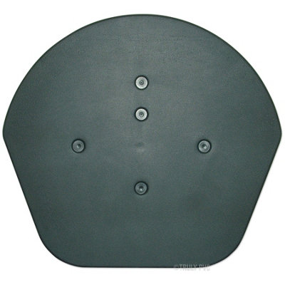 Klober KR977230 Dry Verge Ridge End Cap - Domed Half Round, Slate Grey