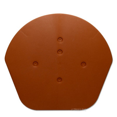 Klober KR977234 Dry Verge Ridge End Cap - Domed Half Round, Terracotta