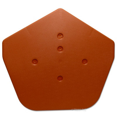 Klober KR977334 Dry Verge Ridge End Cap - Universal Angle, Terracotta