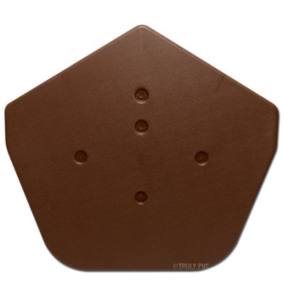 Klober KR977336 Dry Verge Ridge End Cap - Universal Angle, Brown