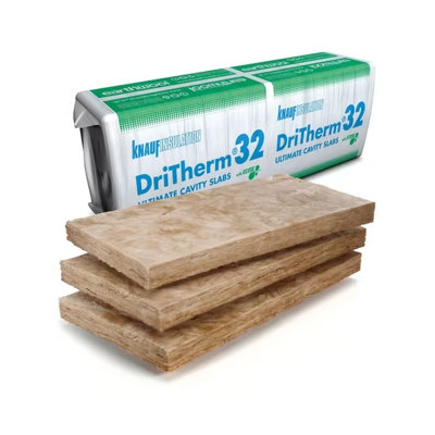 Knauf Insulation Dritherm Cavity Slab 32 125 x 1200 x 455mm  2.18m2 Pack of 2