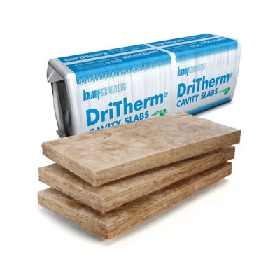 Knauf Insulation DriTherm Cavity Slab 37 50 x 455mm x 1.200m  6.55m2 Pack of 12